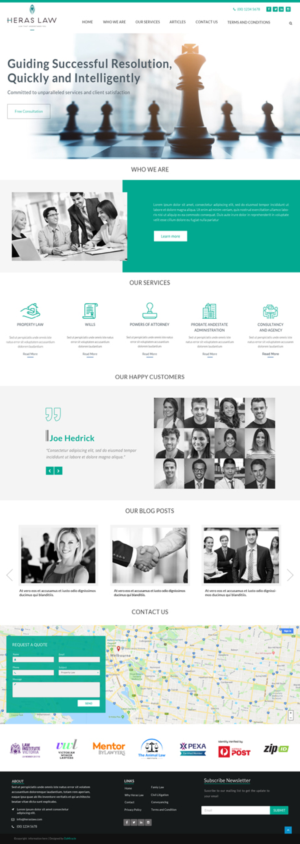 Modern Website For Law Firm Lawyer Melbourne, Australia Coded | Web Design by Da Miracle