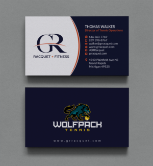 Business Card Design by Brand aid for Grand Rapids Racquet | Design #17666798