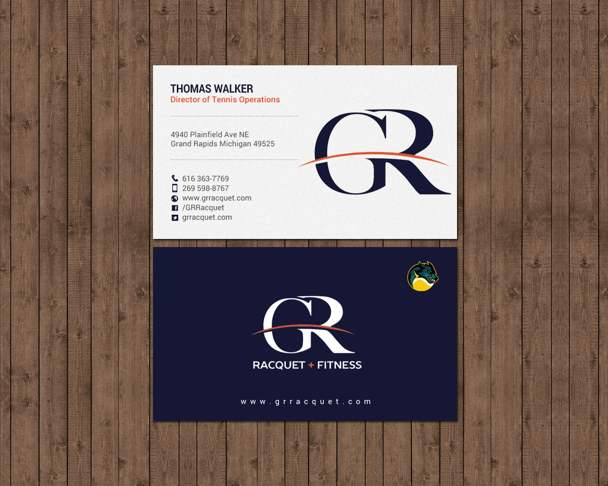 Business Card Design by chandrayaan.creative for Grand Rapids Racquet | Design #17565908