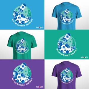 Blueberry Boost strain t-shirt. | T-shirt Design by Fatboy Graphic