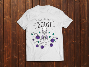 Blueberry Boost strain t-shirt. | T-shirt Design by designhero