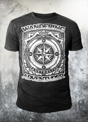 Wandering Adventurer - The most amazing adventure gear | T-Shirt-Design von badpixelarts