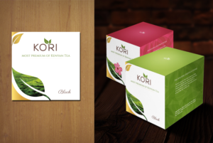 Kori Tea Label & packaging for a premium tea brand. For local and global market  | Label Design by MNM