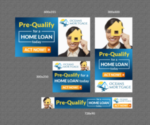 Banner Ad Design job - Oceans Mortgage - Banner Ads for Re-Marketing Campaigns | Banner Ad Design by elenaivanova