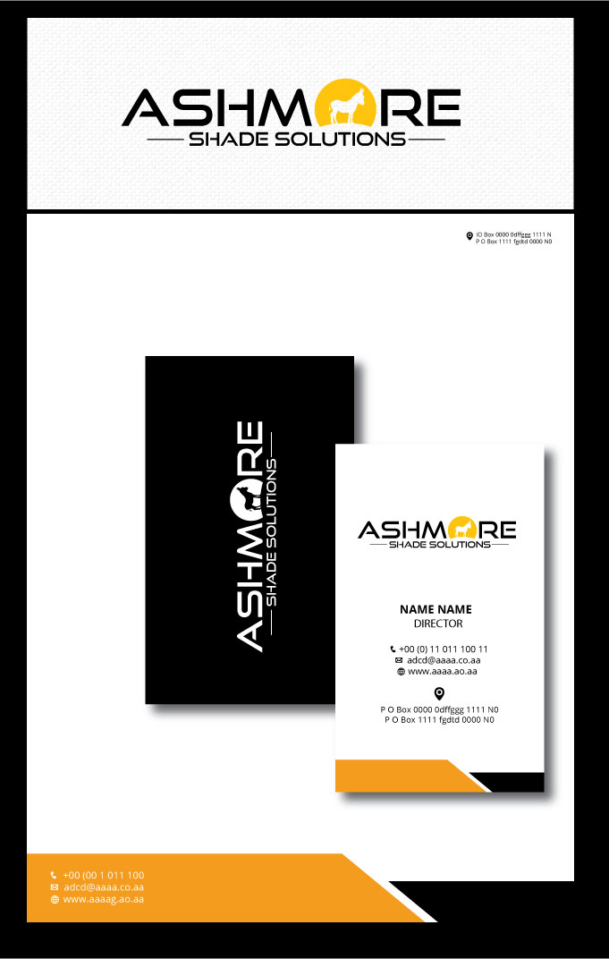 Logo Design by zebronicgraphic for Ashmore Shade Solutions | Design: #17336217