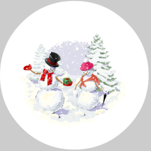 Holiday dinnerware: snowmen design | Graphic Design by julia.gnedina