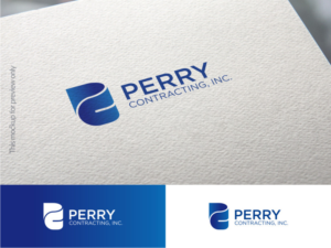 Perry Contracting, Inc.  | Logo Design by Atvento Graphics