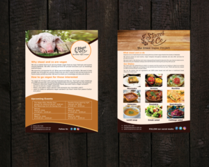 Vegan Mobile Food Truck and Catering Flyers | Flyer-Design von ecorokerz