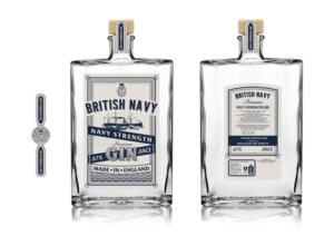 Design of Labels for British Navy Gin bottle | Packaging Design by FulvioLazzariDesign