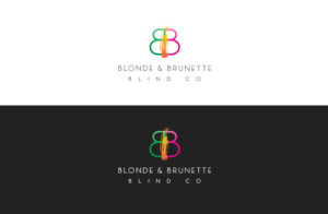 Blonde & Brunette Blind Co | Logo Design by GLDesigns