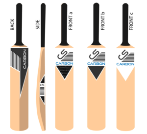 Cricket bat stickers for new cricket equipment business called CARBON SPORTS | Grafik-Design von George_M