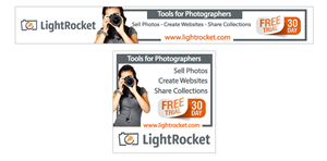 Banner ad for www.lightrocket.com - Online Service for photographers | Banner-Design von creationz2011