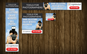 Banner ad for www.lightrocket.com - Online Service for photographers | Banner-Design von Levardos