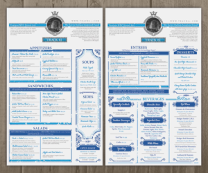  New Restaurant Menu - Track 61 | Menu Design by Cut and Glue