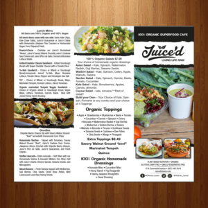 Menu Design by theblueart for this project | Design #17528590