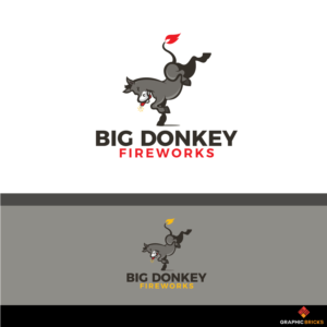 Big Donkey Fireworks  | Logo Design by Graphic Bricks