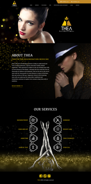 THEA CRM website - sleek, sophisticated, uplifting | Web Design by Lauren