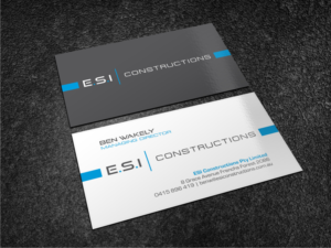 Business Card design for construction company | Business Card Design by Atvento Graphics