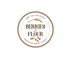 1) Berries and Flour 2) Berries and Flour Bakery and Harvest Goods | Logo Design by 91.kremena.petrova