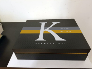 K Premium Gel Top Coat & Base Coat Box Design  | Verpackungs-Design von DesignFive