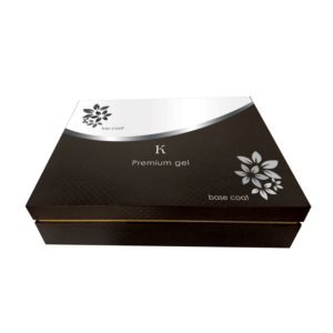 K Premium Gel Top Coat & Base Coat Box Design  | Packaging Design by Yvette