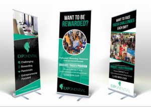 International trading company needs banner designs for university careers fairs. Additional work to  | Schilder-Design von aspiremedia