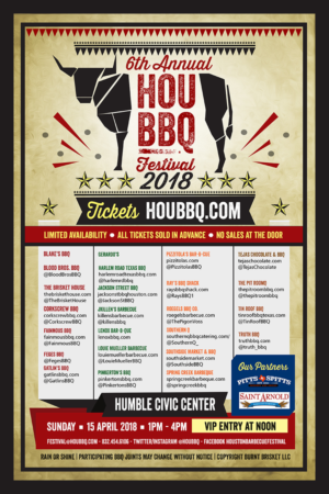 2018 Houston Barbecue Festival | Poster-Design von NILDesigns