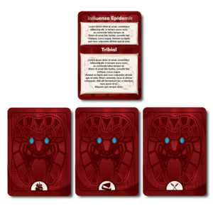 Card for Maori themed strategy game | Karten-Design von wall-jamboree