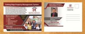 Postcard Design by Venus L. Penaflor for Rapid Rents Property Management & Services | Design #17505736