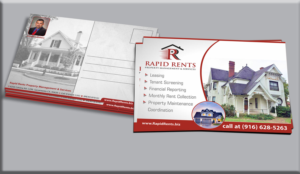 Rapid Rents Property Management | Postcard Design by Petter Goms