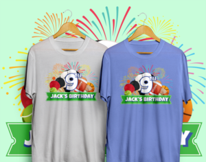 Jack's 9th birthday T Shirt | T-shirt Design by RebecaParra