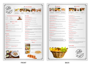 Food menu for Southside Social LLC | Menu Design by SAI DESIGNS