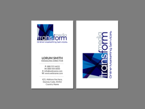 Business Card Design by Creations Box 2015 for Transform Media UG | Design: #17563261