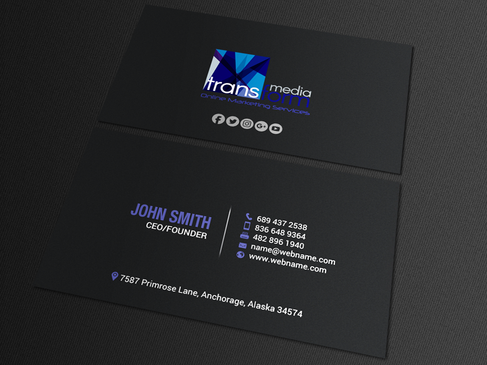 Business Card Design by chandrayaan.creative for Transform Media UG | Design: #17564020