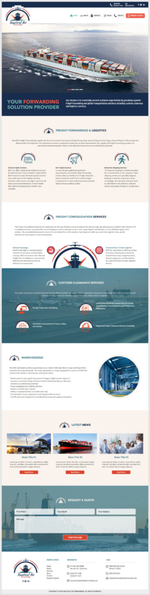 Nautical Air Forwarding Website | Web Design by -Marc-