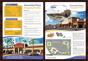 Shopping center investment profile | Brochure Design by Sbss