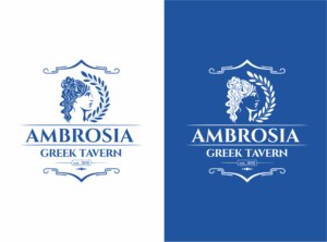 Ambrosia Greek Tavern | Logo Design by nikkiblue