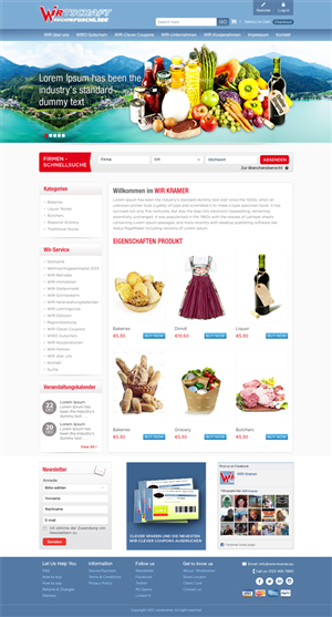 Online Shop WIR | Web-Design von Mayank Patel