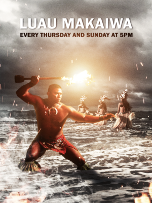 Luau Makaiwa every Thursday and Sunday at 5pm | Poster Design by OzgurCapci