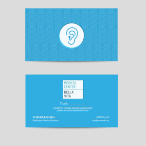 Carte de Visite Recto Verso Audiologie | Business Card Design by bdesigner9