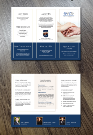 Probate Law Firm needs a redesign of an informational pamphlet  | Flyer Design by Alexandar