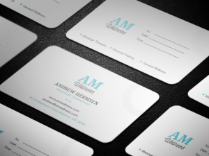 Massage Therapy and Personal Training Business Card (AM Wellness) | Business Card Design by SyncFuse™ Solutions