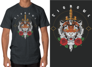 The coolest tiger t-shirt design  | T-Shirt-Design von a.o.d