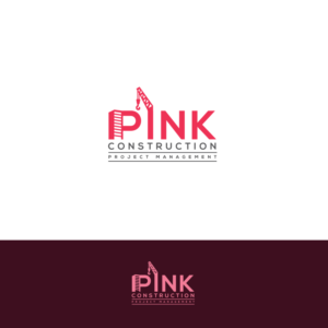 Pink Construction Project Management | Logo Design by ecorokerz