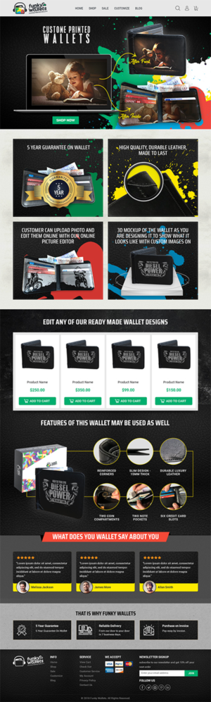 GUARANTEED PAY: Fresh website needed for Funky Wallet eCommerce Store | Web-Design von RupalTechno