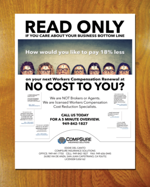 Compsure Insurance Solutions Drop Off Flyer | Flyer Design by LeonFX