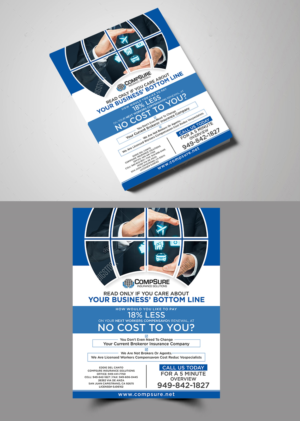 Compsure Insurance Solutions Drop Off Flyer | Flyer Design by ecorokerz