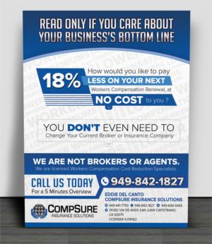 Compsure Insurance Solutions Drop Off Flyer | Flyer Design by SAI DESIGNS