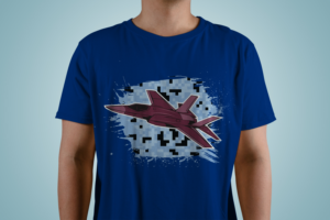 t-shirt design with camo background with fighter jet or tank feature | T-shirt Design by SAI DESIGNS