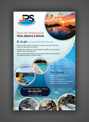 Newspaper Ad Design by ecorokerz for JPS POOL SERVICE | Design #20564977